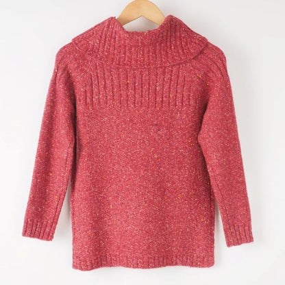 オフタートルネックニット