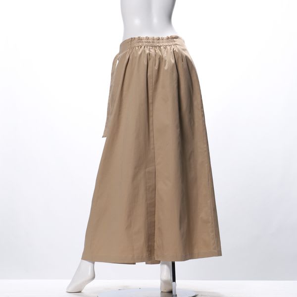 ウエストターンラップ風ロングタイトスカート