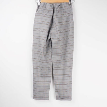 ウエストゴムチェック柄パンツ