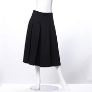 バックゴムフロントタックガウチョパンツ