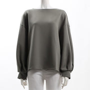 ボートネックカットソー