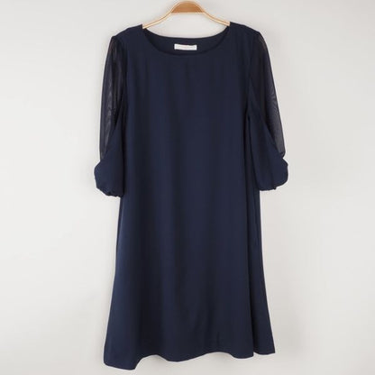 袖切り替えデザインワンピース