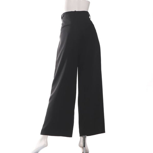 【接触冷感/UVカット】耐久防汚加工タックワイドパンツ