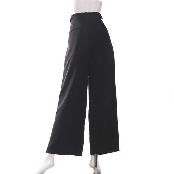 【接触冷感/UVカット】耐久防汚加工タックワイドパンツ