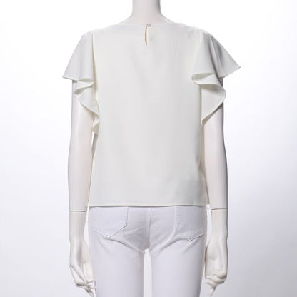 ラッフルスリーブブラウス