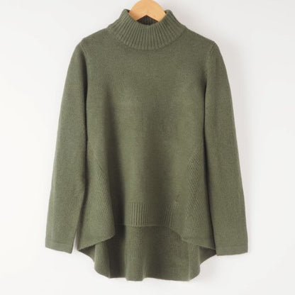 ボトルネックゆったりニット