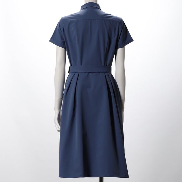 コットンナイロンストレッチシャツワンピース