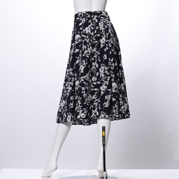 MNフラワープリントウエストリボンスカート