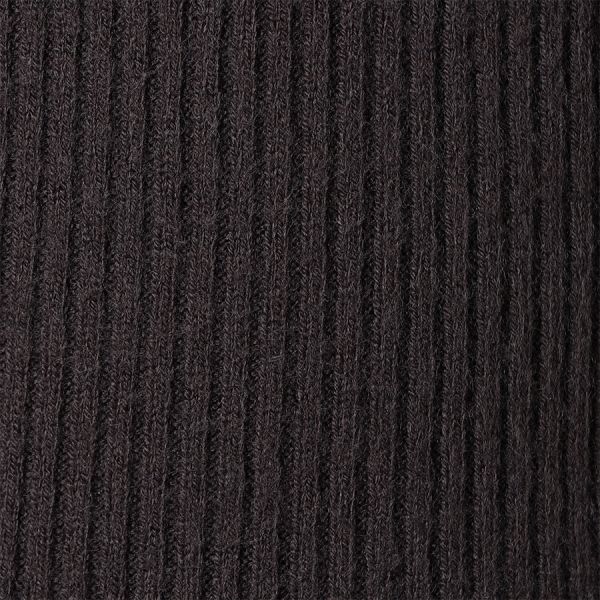 クルーネックリブニット