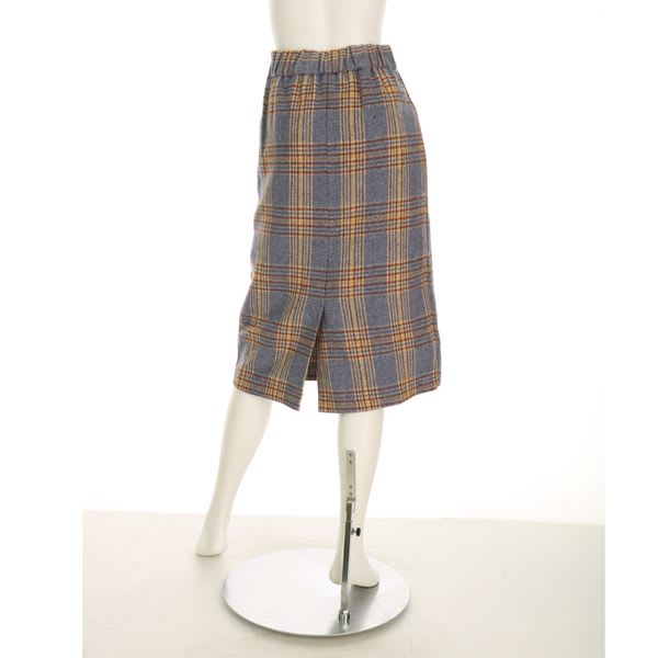 チェック柄タイトスカート