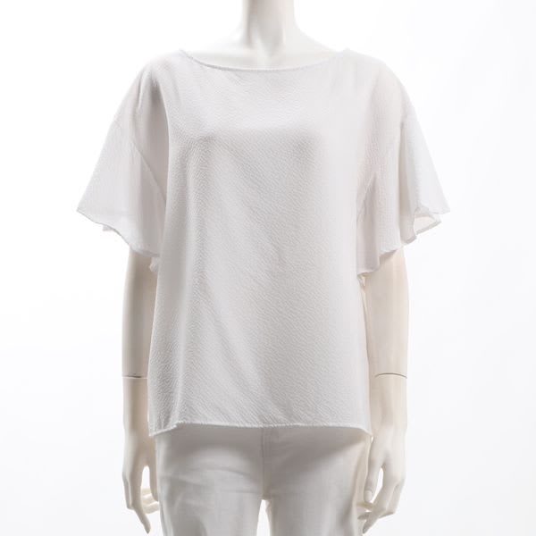 袖フレアブラウス