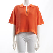 クロッシェ手編み風ニットポロ