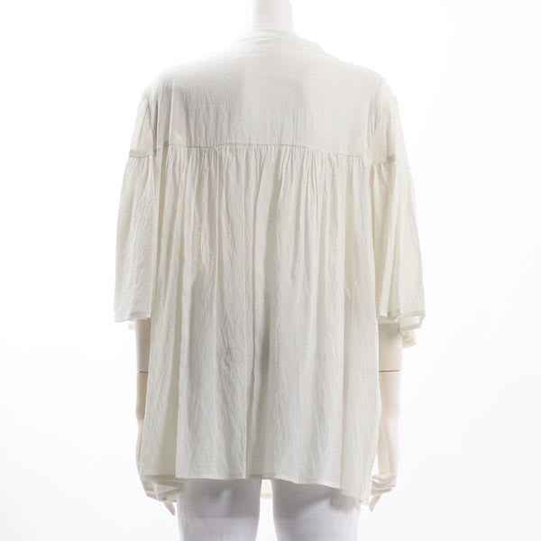 ギャザーフレアデザインブラウス