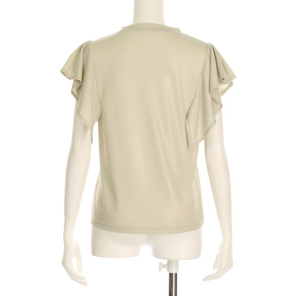 ラメ入りハンカチーフスリーブカットソー