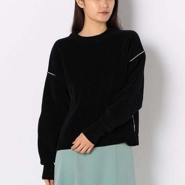 ボリュームスリーブドロップショルダーニット