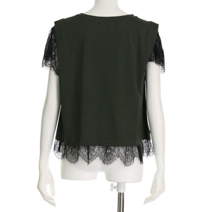 レース切り替えカットソー