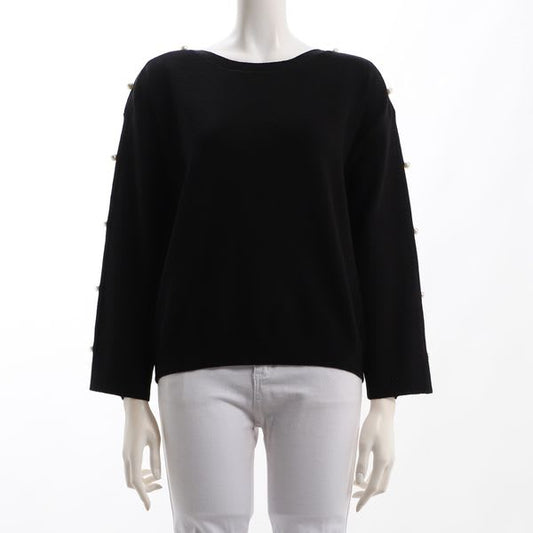 サイドパールスリーブニットプルオーバー