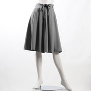 リボンベルト付きラッピングウエストスカート