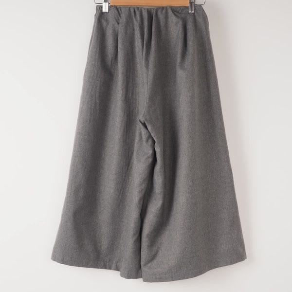 ウエストゴムフレアワイドパンツ