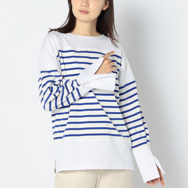 マリン風ボーダーカットソー