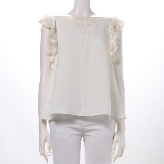 袖フリルブラウス