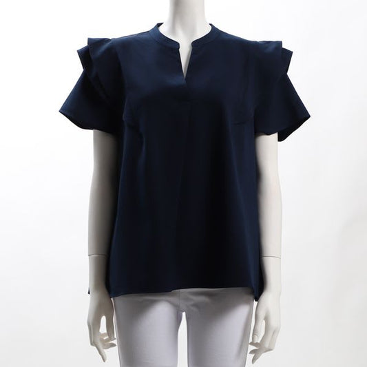 肩フリルブラウス