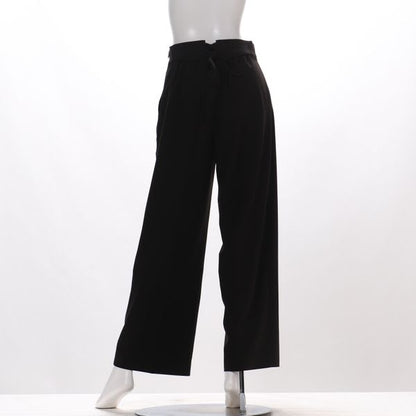 バックレースアップデザインワイドパンツ
