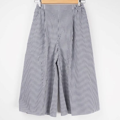チェック柄ワイドパンツ