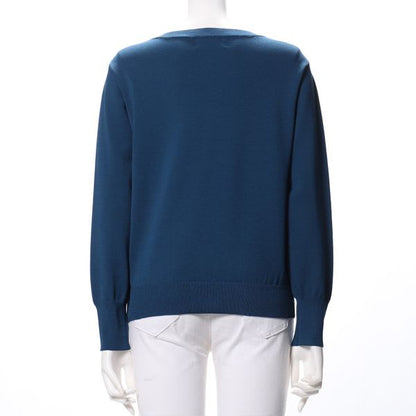 ベーシックボートネックニット