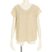 フロントボタンブラウス