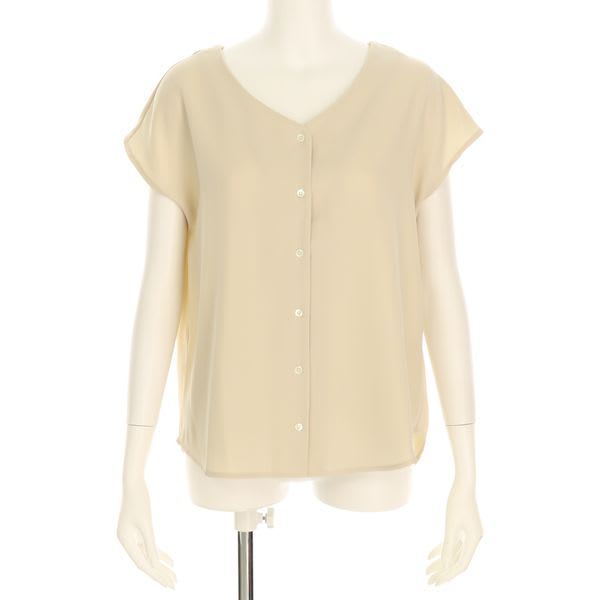 フロントボタンブラウス