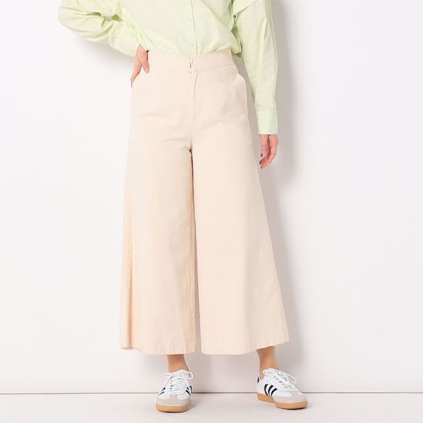 コットンシンプルワイドパンツ