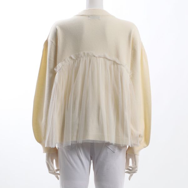 レースドッキングニット