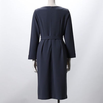 ハイストレッチアシンメトリータックワンピース