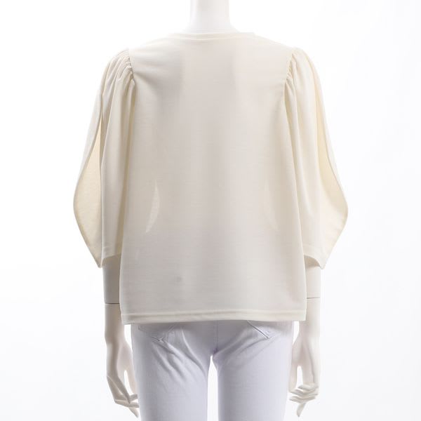 ギャザースリーブカットソー