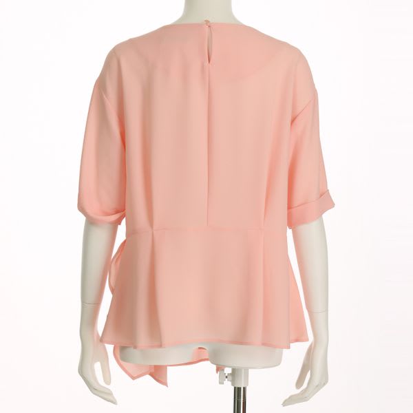 アシンメトリー裾ブラウス