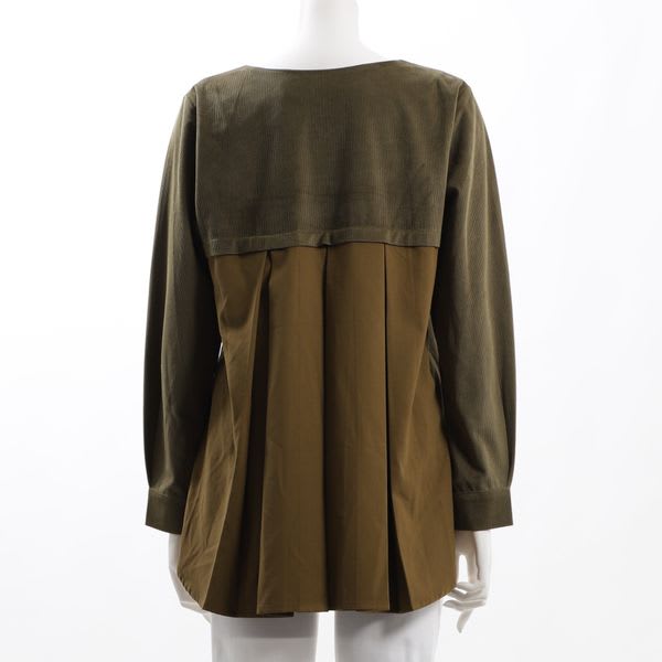 バックの異素材切り替えデザインカットソー