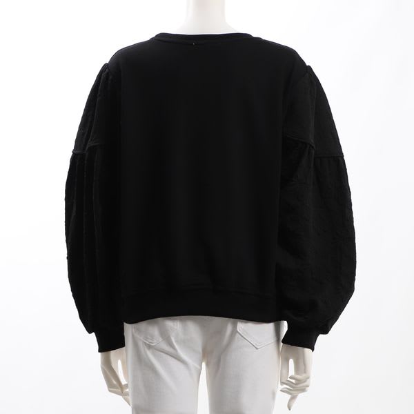 刺繍異素材切り替えプルオーバー