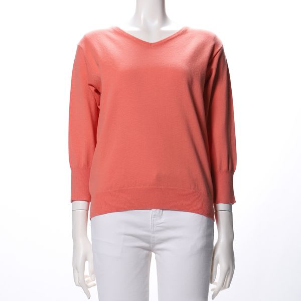 ベーシックVネックニット