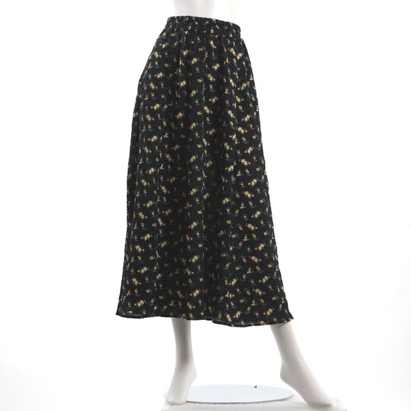 小花柄フレアスカート