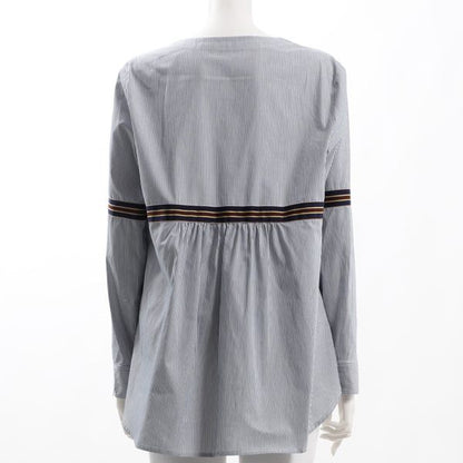 綿先染ストライプシャツ