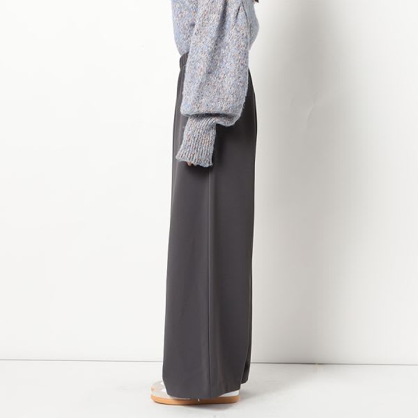 ウエスト総ゴムフレアパンツ