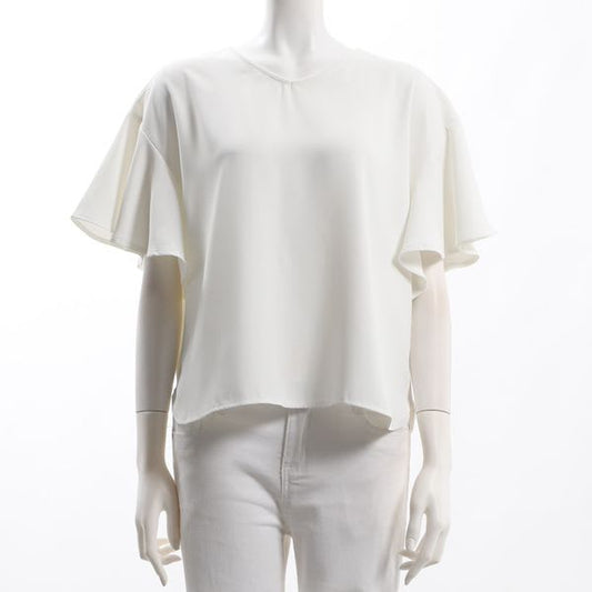 フレアスリーブVネックブラウス