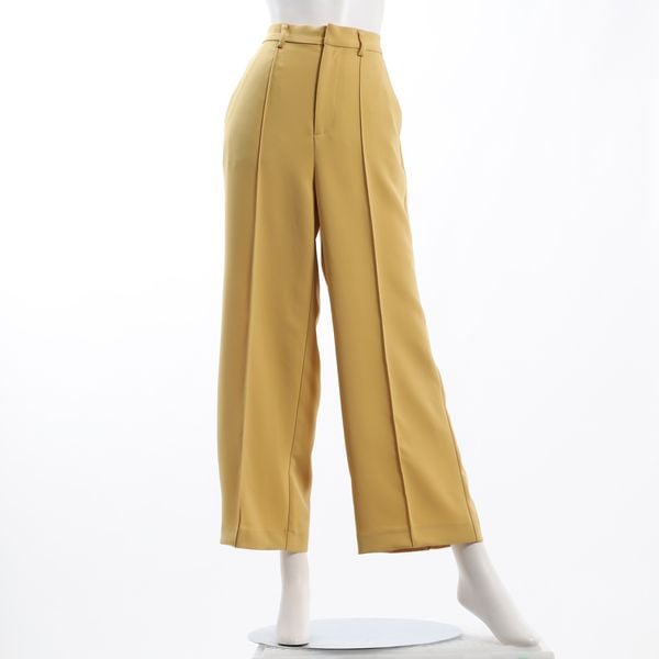 センターシーム入りワイドパンツ