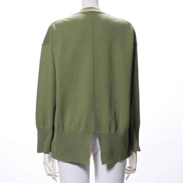 首詰まりドロップショルダーニット