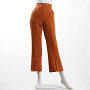 フロントスリットセンターシームフレアパンツ