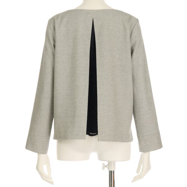 バックレースデザインブラウス