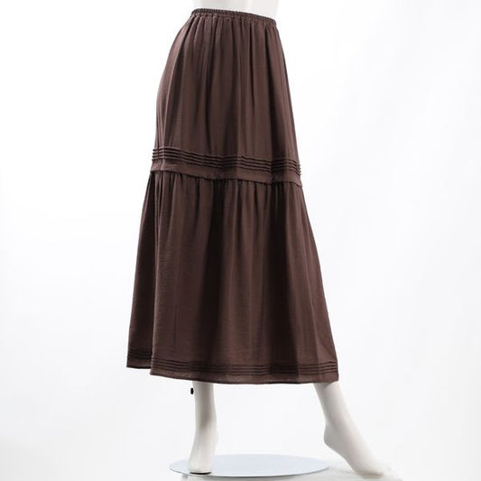 切り替えデザインギャザースカート