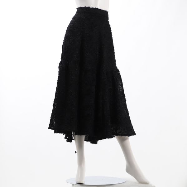 ティアード切り替えジャガードスカート