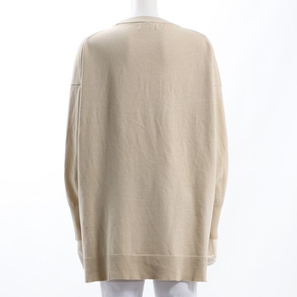 フロントシームデザイントロップショルダーニット